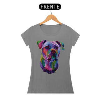 Nome do produto Baby Look Pitbull Pop Art