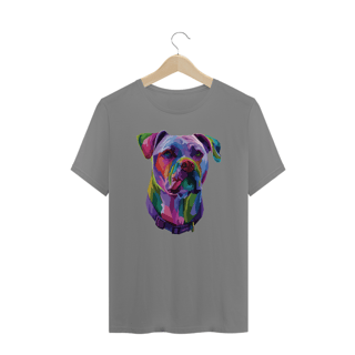 Nome do produto Camiseta Plus Size Pitbull Pop Art