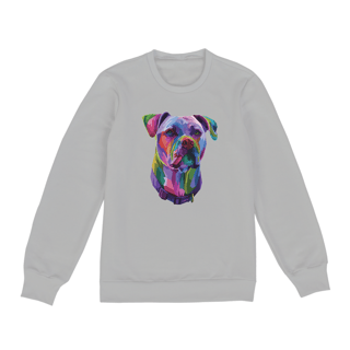 Nome do produto Moletom Blusão Pitbull Pop Art