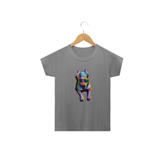 Nome do produto Camiseta Infantil Cachorro Deitado Pop Art