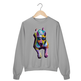Nome do produto Moletom Blusão Cachorro Deitado Pop Art