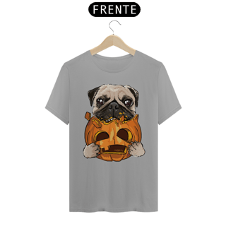 Nome do produto Camiseta Pug Comendo uma Abóbora