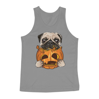 Nome do produto Regata Pug Comendo uma Abóbora