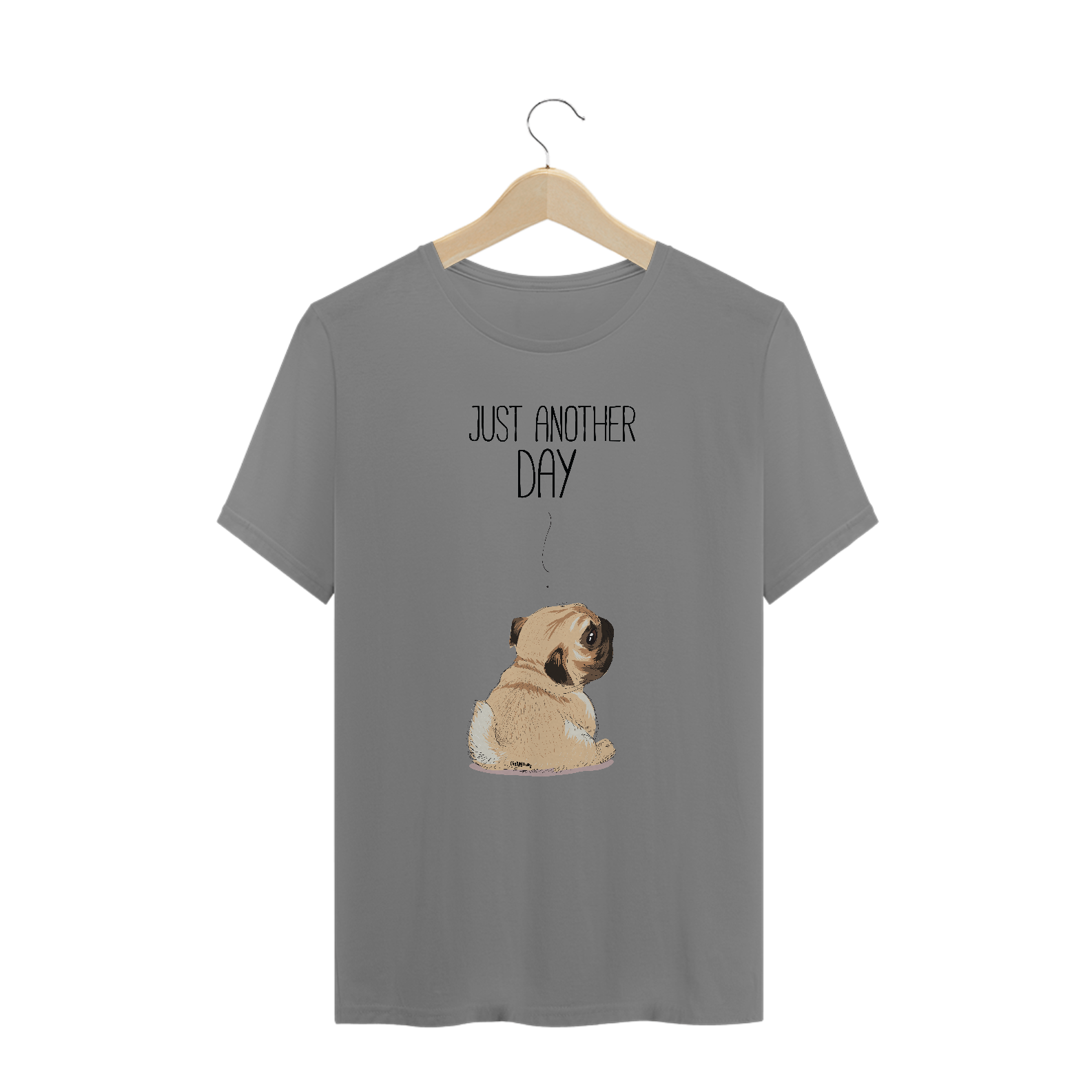 Camiseta Plus Size Pug Just Another Day