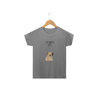 Nome do produto Camiseta Infantil Pug Just Another Day