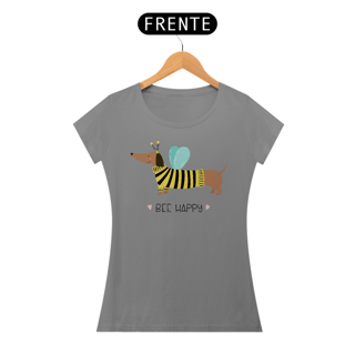 Nome do produto Baby Look Dachshund Bee Happy