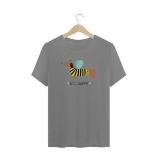 Nome do produto Camiseta Plus Size Dachshund Bee Happy