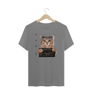 Nome do produto Camiseta Plus Size Gato Bandido