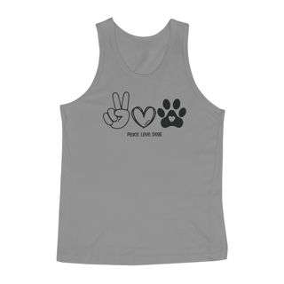 Nome do produto Regata Peace, love, dogs