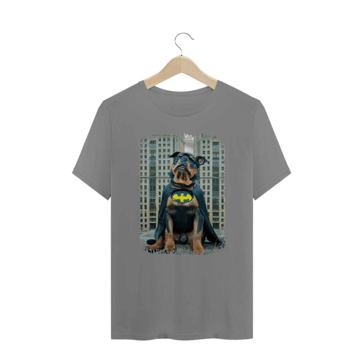 Nome do produto: Camiseta Plus Size Rottweiler Batman