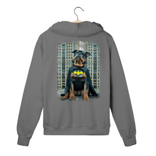 Nome do produto Moletom com Zíper e Capuz - Rottweiler Batman