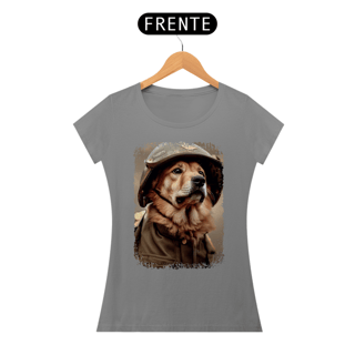 Nome do produto Baby Look Cachorro Militar