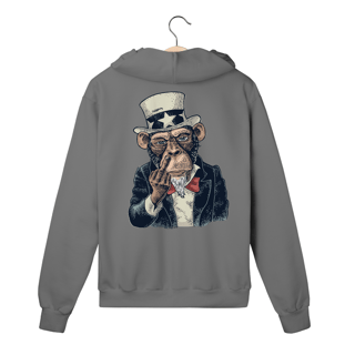Nome do produto Moletom com Zíper e Capuz - Macaco - Modelo 6