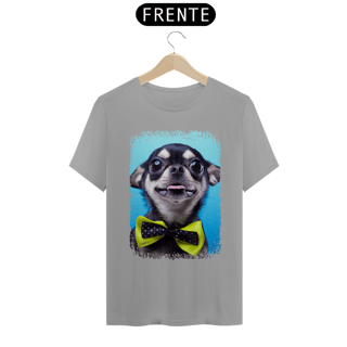 Nome do produto Camiseta Chihuahua Preto de Gravatinha