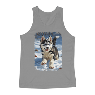 Nome do produto Regata Husky Siberiano Correndo na Neve