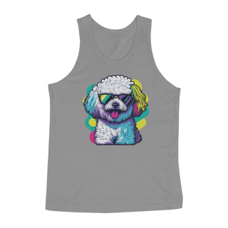 Nome do produto Regata Bichon Frisé de Óculos de Sol