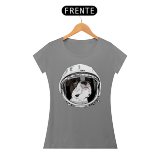Nome do produto Baby Look Boston Terrier Astronauta