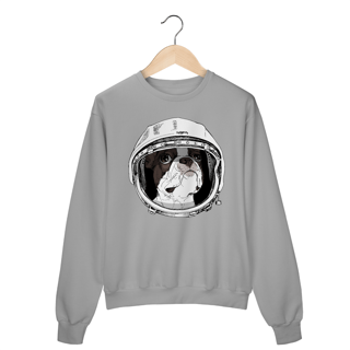 Nome do produto Moletom Blusão Boston Terrier Astronauta