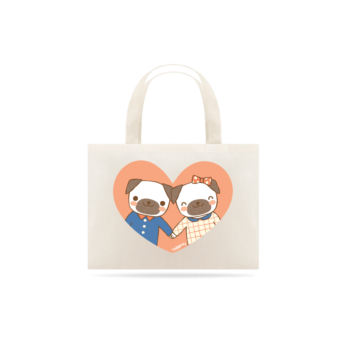 Nome do produto: Ecobag Cachorros Namorados