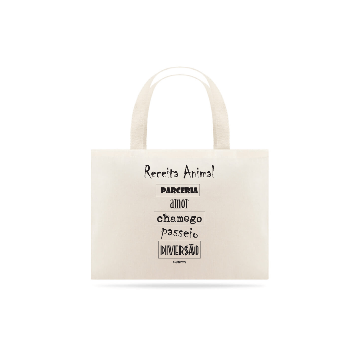 Nome do produto: Ecobag Cachorro Receita Animal