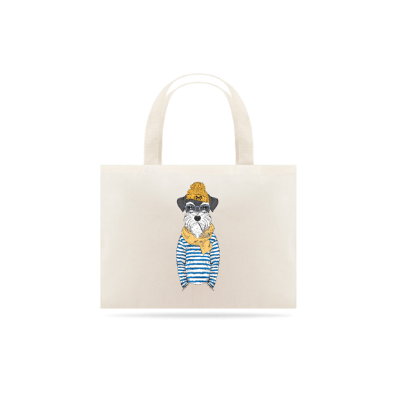 Ecobag Schnauzer Cachorro Marinheiro