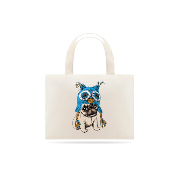 Ecobag Cachorro Pug Coruja