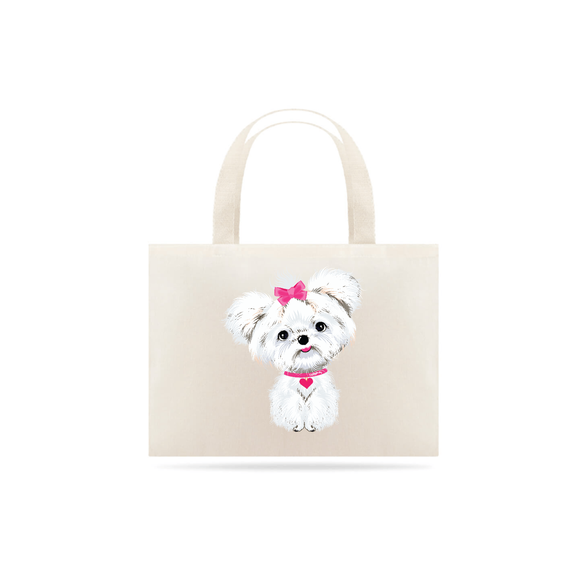 Nome do produto: Ecobag Maltês de Lacinho