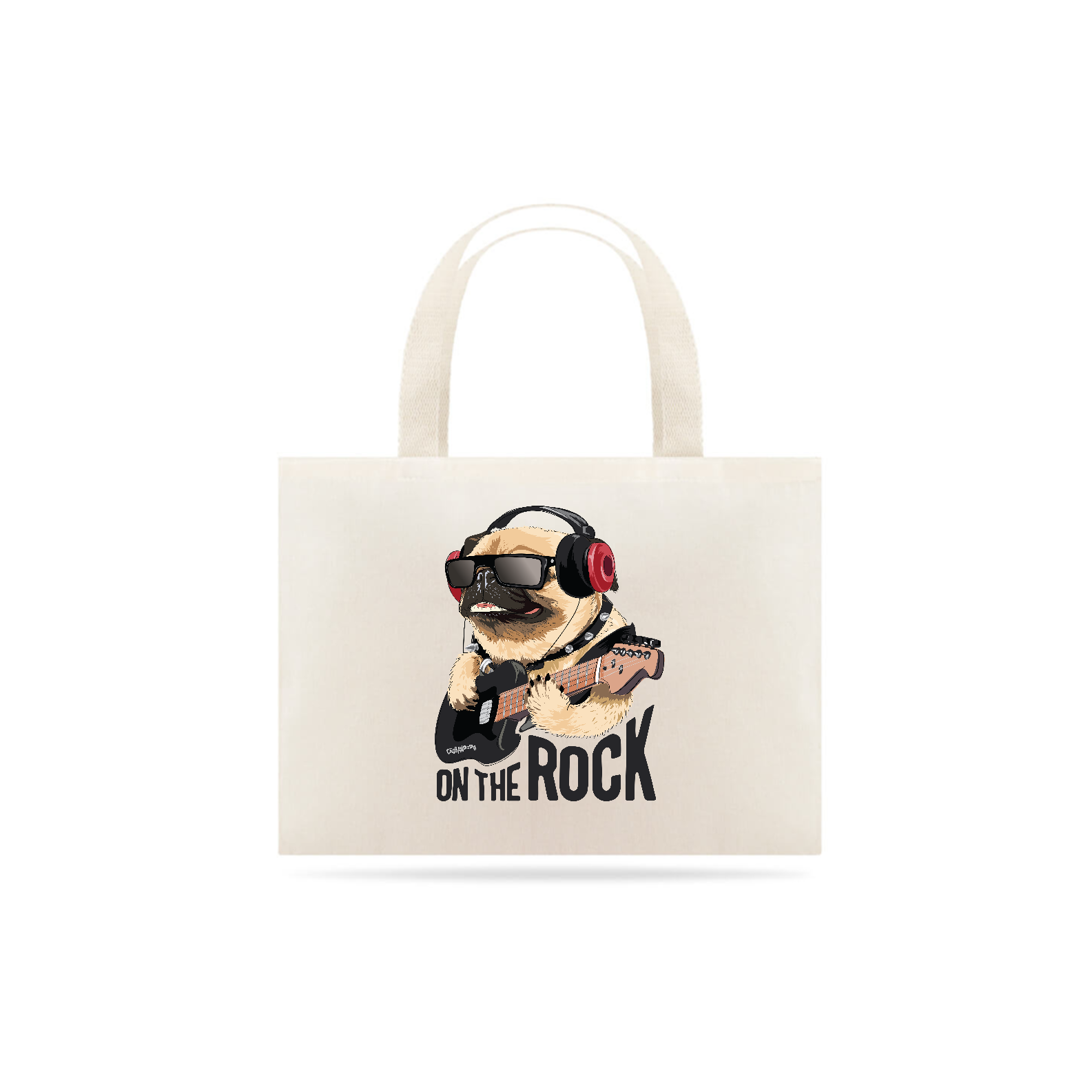 Ecobag Pug On The Rock