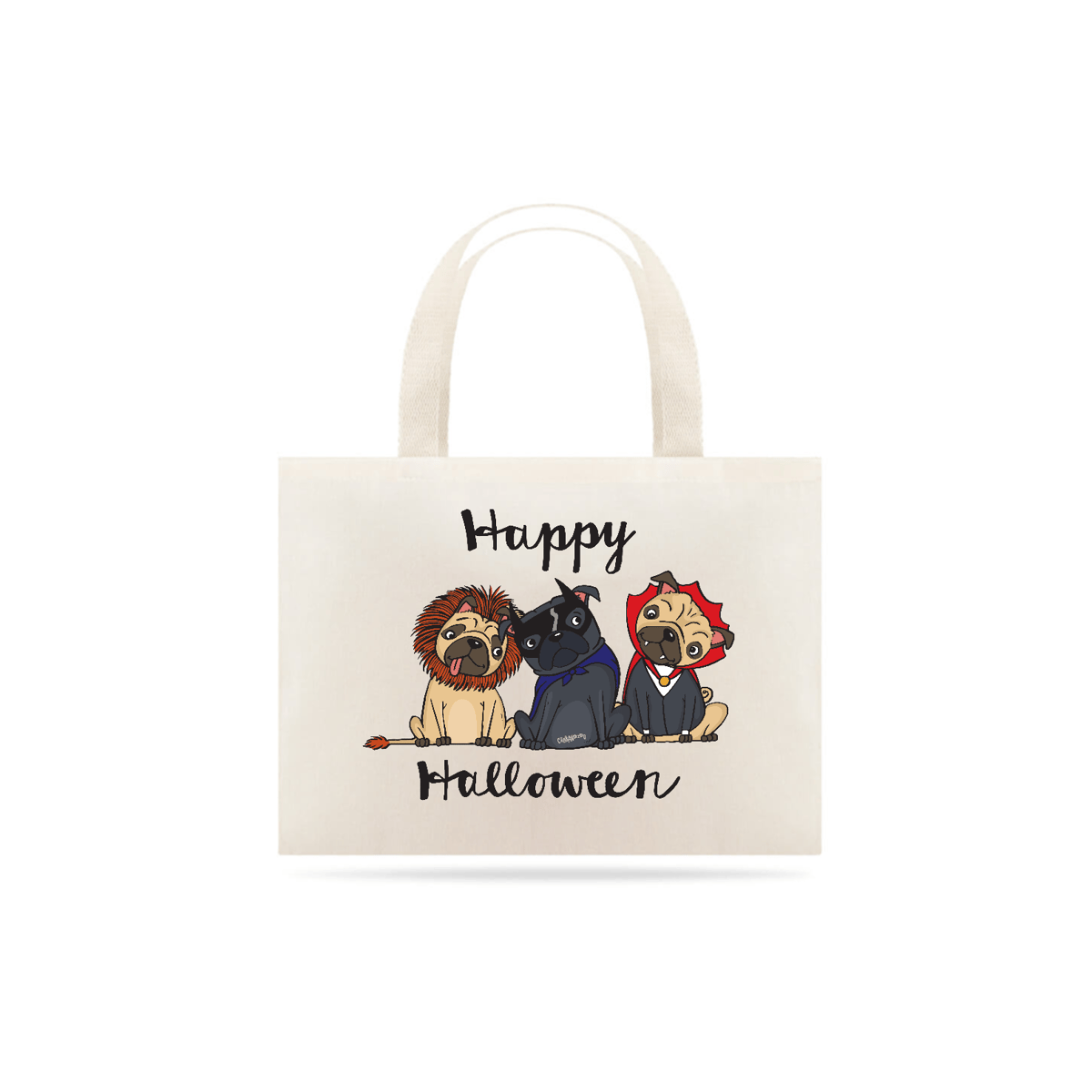 Nome do produto: Ecobag Cachorro Happy Halloween