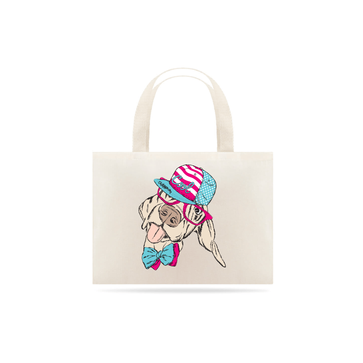 Nome do produto: Ecobag Cachorro Vira-Lata Cool