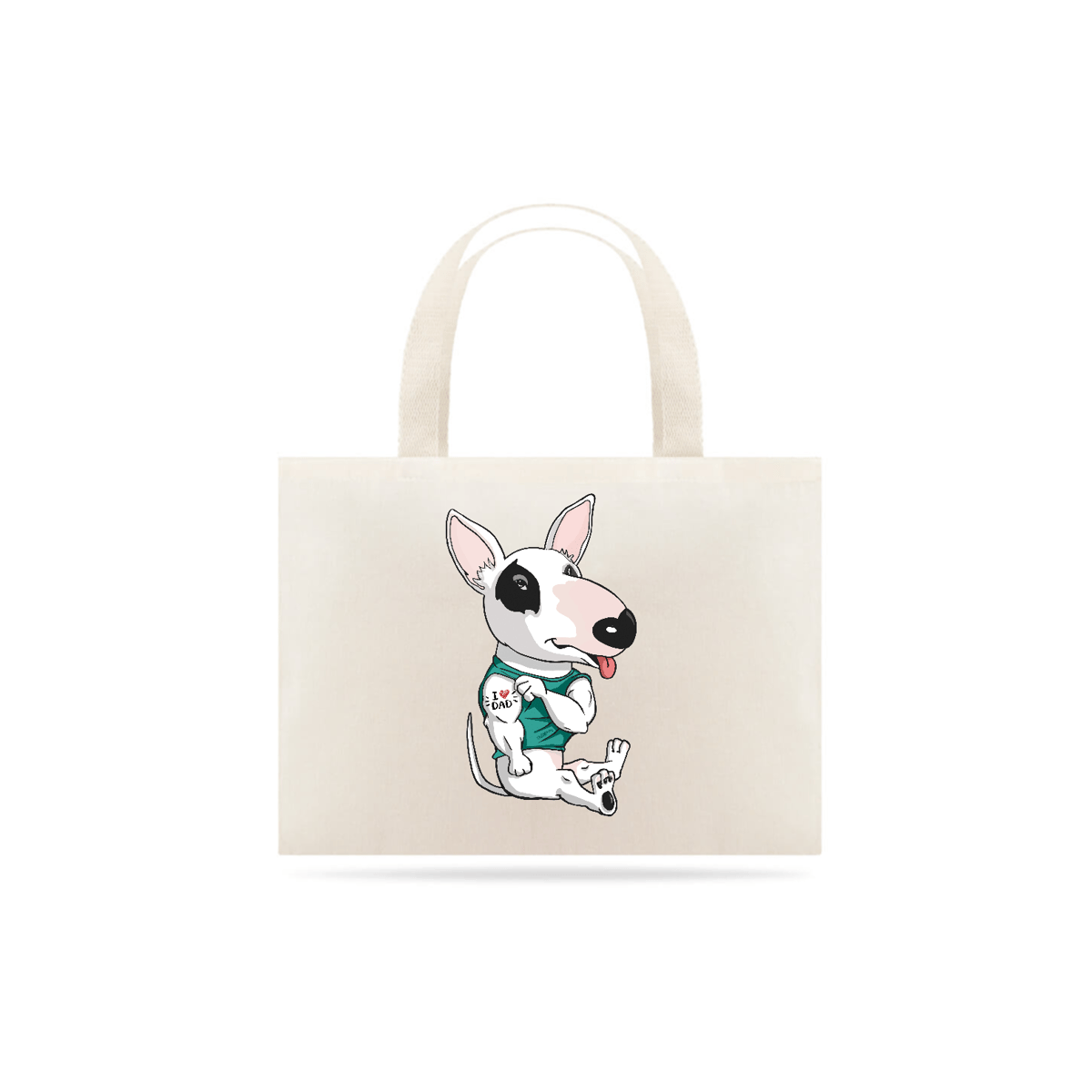 Nome do produto: Ecobag Bull Terrier I Love Dad