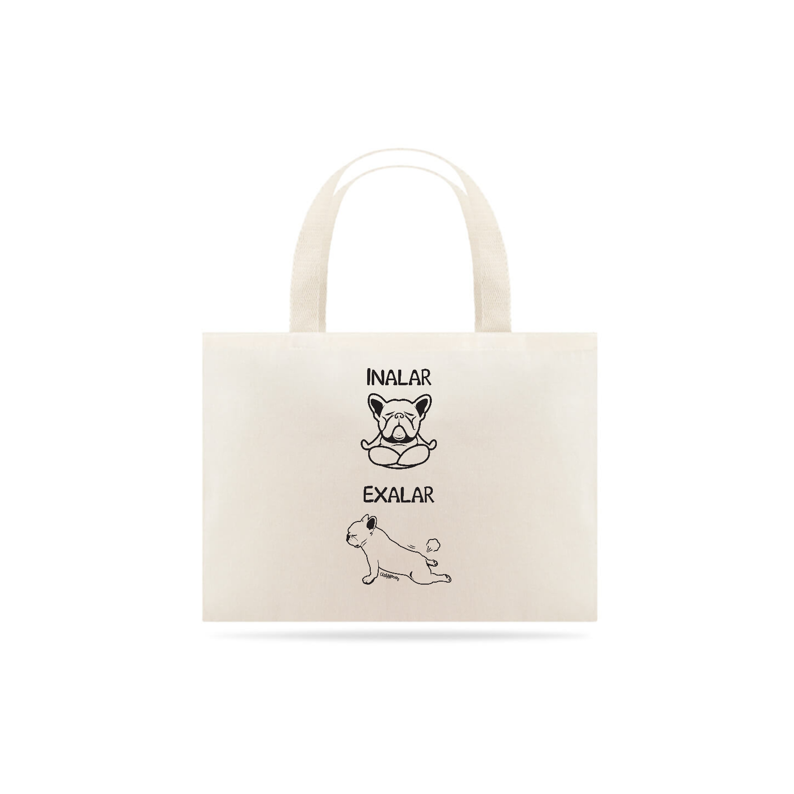 Ecobag Cachorro Yoga Inalar e Exalar