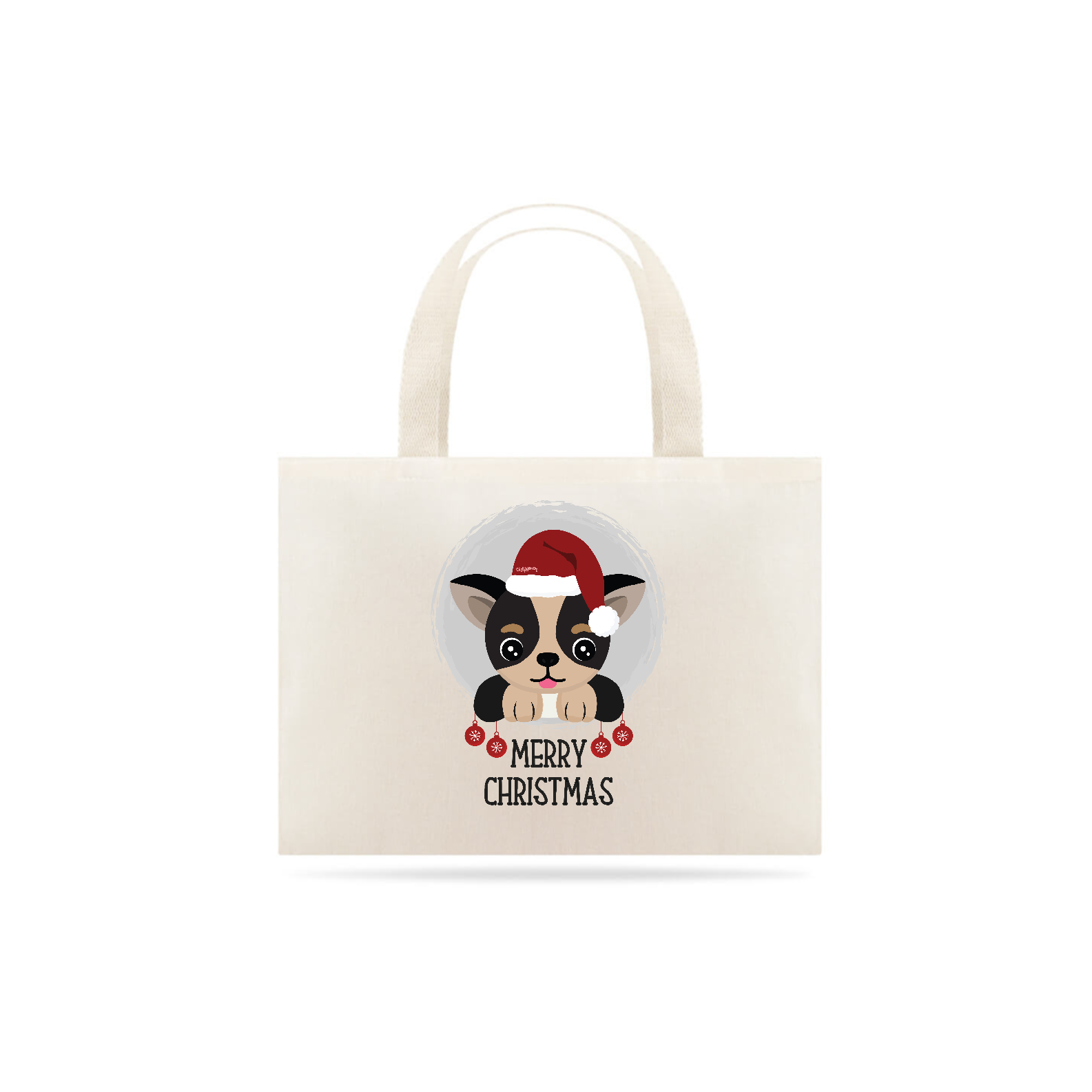 Ecobag Cachorro Merry Christmas