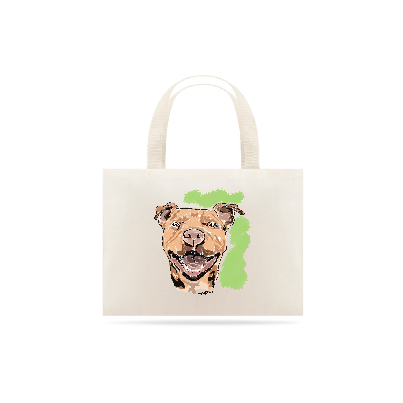 Ecobag Pitbull Pintura Digital