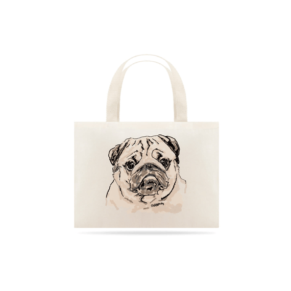 Ecobag Pug Pintura Digital