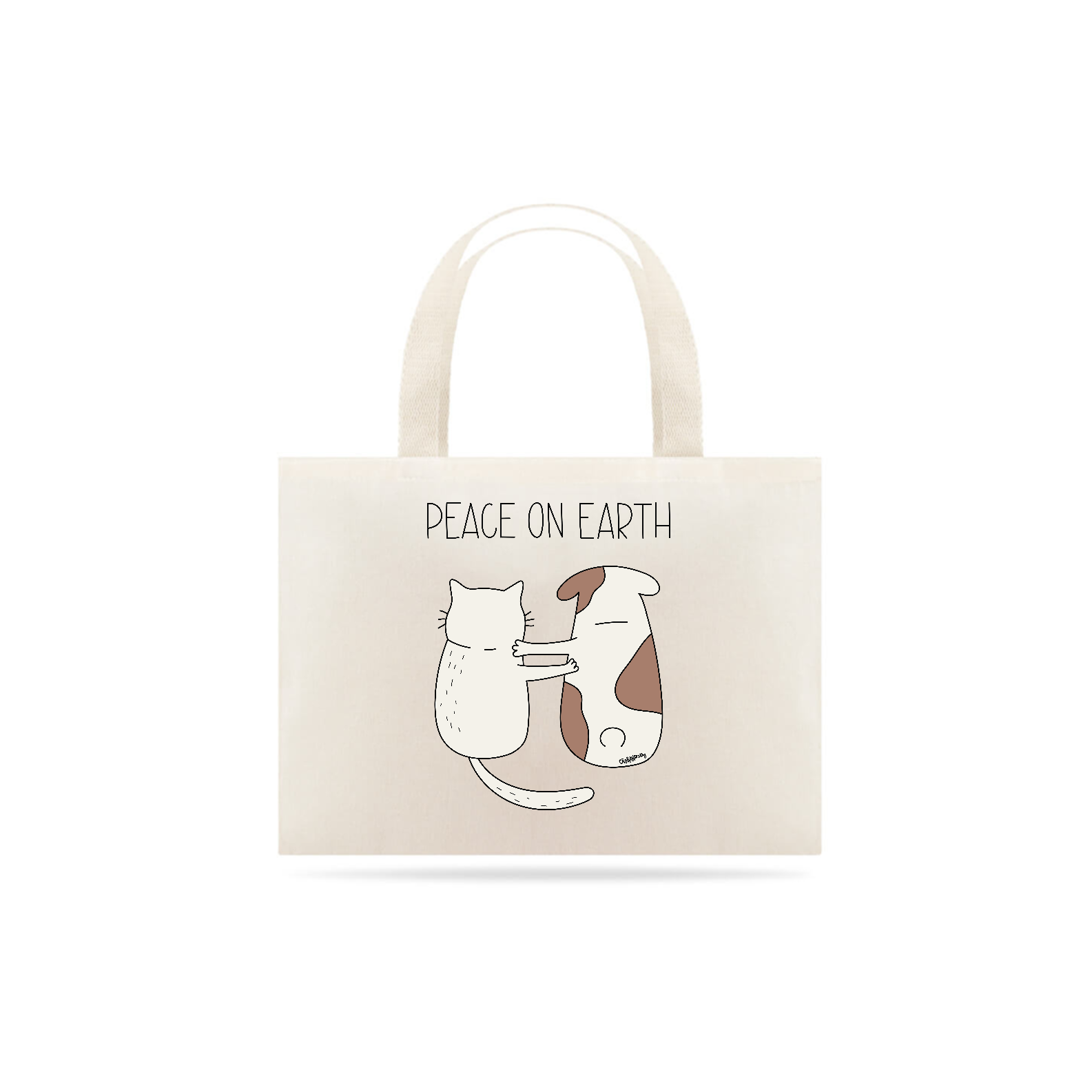 Ecobag Cachorro e Gato - Peace on Earth