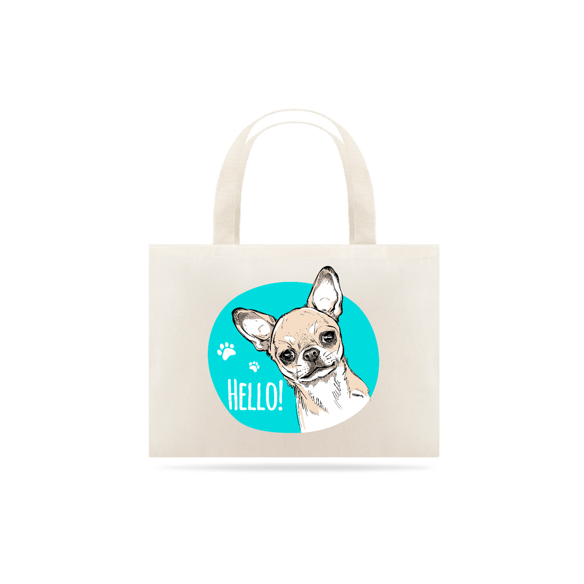 Nome do produto: Ecobag Chihuahua Hello