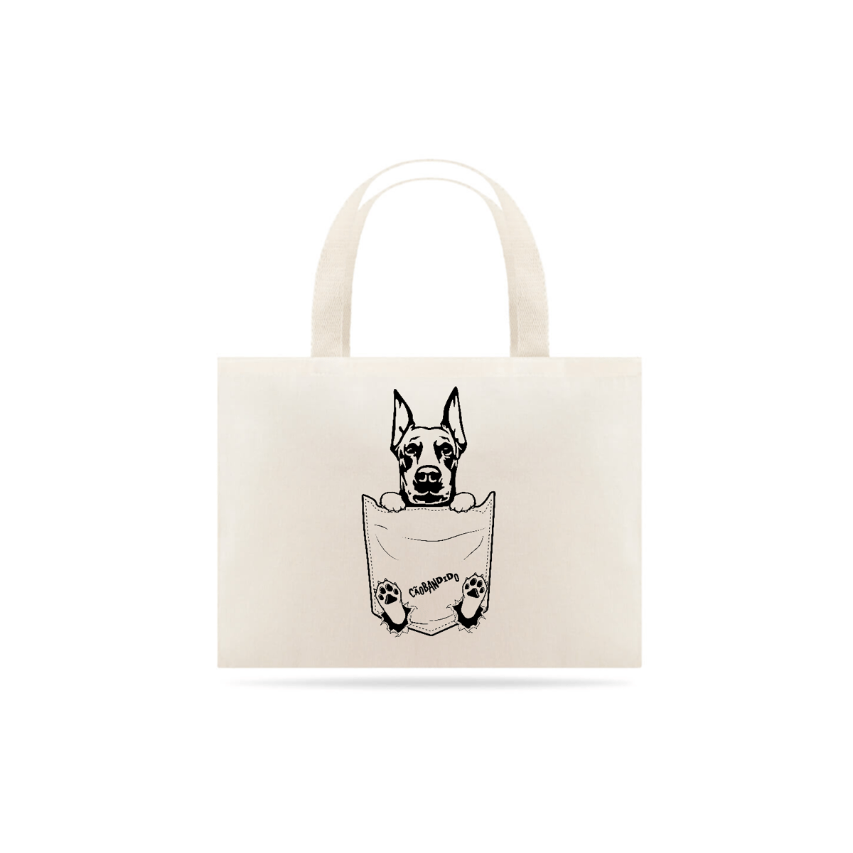 Nome do produto: Ecobag Doberman Pocket