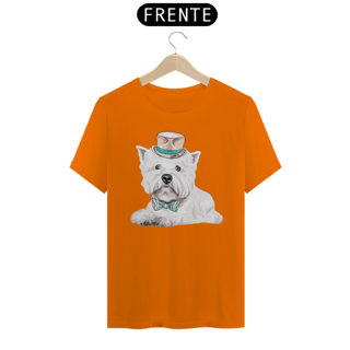 Nome do produto Camiseta West Terrier de Gravata e Chapéu