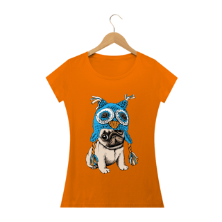Nome do produto Baby Look Cachorro Pug Coruja