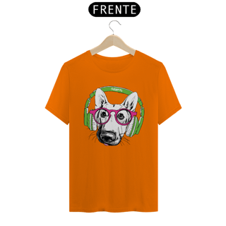 Nome do produto Camiseta Pastor Alemão de Óculos e Fone de Ouvido