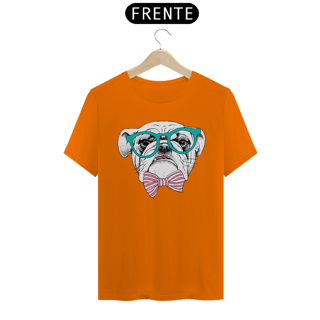 Nome do produto Camiseta Bulldog Inglês de Óculos e Gravatinha