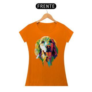 Nome do produto Baby Look Golden Retriever Ilustração Cores