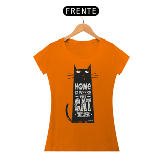 Nome do produto Baby Look Home Is Where The Cat Is