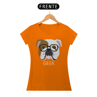 Nome do produto Baby Look Bulldog Inglês Geek