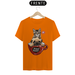 Nome do produto Camiseta Gato e Cachorro - Friend Forever