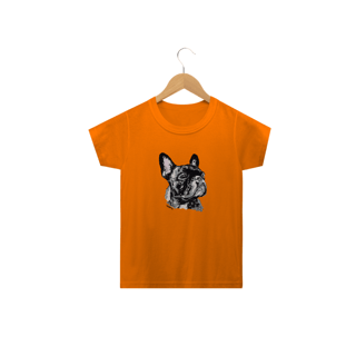 Nome do produto Camiseta Infantil Bulldog Francês Pintura Digital