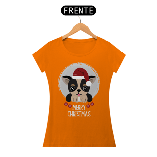 Nome do produto Baby Look Cachorro Merry Christmas