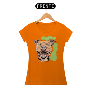 Nome do produto Baby Look Pitbull Pintura Digital