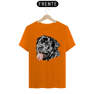Nome do produto Camiseta Rottweiler Cara Preta Pintura Digital